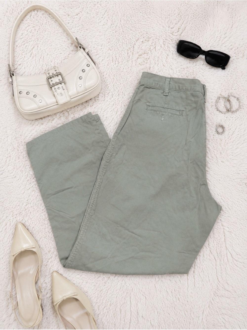Vintage Flat Front Chinos Relaxed Fit